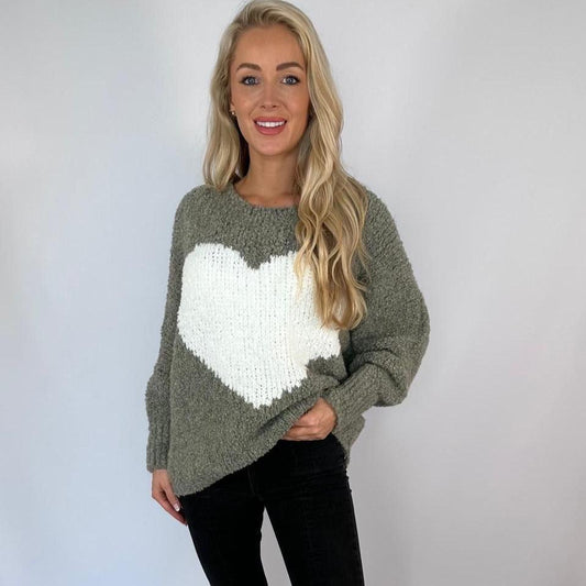 Heart Knitted Jumper